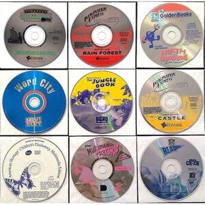 KIDS LOT #18 1993-96 for MAC ONLY - 9 Vintage CDs